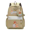 Mochila Fofa Desenho Animado Casual Alunos do Ensino Fundamental e Médio Mochila Escolar de Grande Capacidade Simples Leve para Homens e Mulheres Nova Mochila de Viagem