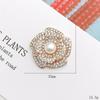 Novo Liga de Zinco Diamante Completo Flor Grande DIY Acessórios de Joalheria Materiais Atacado Acessórios Artesanais de Diamante para Capa de Celular