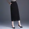 Falda recta simple y elegante para mujer, nuevo modelo otoño e invierno 2026, de cintura alta, estiliza la figura, con abertura, elegante y adecuada para ir al trabajo, falda ajustada