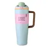 Taza de Fruta Owala de Acero Inoxidable 304 Transfronteriza 40oz Gran Capacidad Asa Taza de Hielo Portátil para Coche Taza de Coche