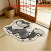 Tapete de Banheiro Espesso Absorvente Estilo Ponto Cruz Falso Caxemira Desenho Animado Fofo Tapete de Porta de Banheiro Temu Dropshipping