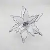Flor Navideña Popular Transfronteriza con Cabezas y Ramas de Flores con Polvo Dorado, Decoraciones para Árbol de Navidad, Flores Artificiales de Navidad