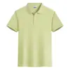 Polos de Algodón Puro de Gama Alta, Camisetas con Cuello Personalizadas, Ropa de Trabajo, Camisas de Manga Corta con Impresión de Logo, Camisetas Promocionales para Equipos Corporativos