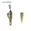 Coolan Pesca de Carpa Nó de Três Pontas + Conjunto Anti-Enrolamento Tipo Q Conector de Aço Carbono Alto Conjunto de Borracha Acessórios Verde Escuro