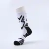 Calcetines Deportivos para Hombre, Calcetines para Hombre de Punto Cepillado, Calcetines de Media Caña de Moda, Calcetines de Caña Alta Absorbentes de Sudor y Transpirables, Calcetines de Baloncesto con Bloques de Color