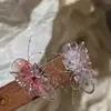Champagne Transparente Marquise Zircón Super Brillante Joyería para Uñas Transparente Fondo Puntiagudo Forma de Gota de Agua con Alas de Mariposa Diamante para Uñas Joyería al por Mayor