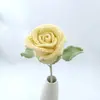Tejido de Lana Hecho a Mano Copas de Vino Rosas Ramo Listo para Regalar Regalo de San Valentín