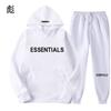 FEAROFGOD linha dupla Essentials transfronteiriço novo conjunto LOGO no peito estampagem a quente conjunto com capuz para casais F
