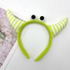 Diadema de esquina de monstruo de dibujos animados lindo al por mayor para niñas de peluche dulce creativo lavado de cara maquillaje diadema que combina con todo
