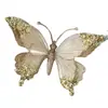 Nueva Decoración Navideña con Purpurina y Diamantes Colgante de Mariposa Artificial Grande Decoración Navideña Colgante para Árbol de Navidad