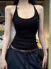 Regata Spicy Girl com Decote Halter e Bojos, Novo Estilo de Verão, Bojo Fixo, Pode Ser Usada por Dentro ou por Fora, Top Longo com Costas Lindas