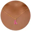 Colar Transfronteiriço Novo de Aço Inoxidável Estrela do Mar Caranguejo Zircônia Moda Feminina Versátil Estrela de Seis Pontas Cauda de Estrela do Mar Corrente para Clavícula
