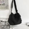 Bolso de Lona de Vela de Verano 2023 Estilo Ins Estilo Japonés Estilo Coreano Estilo Literario Estudiante Masculino Color Sólido Bolso de Hombro Harajuku Bolso de Tela Cruzado