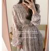 En Stock~ Marca Coreana Y 2026 Verano Vestido Floral de Gasa Elegante y Delicado Coreano Dongdaemun Imi*Ssyou