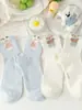 Calcetines de Perro Flocado de Dibujos Animados para Niñas y Niños, Calcetines de Media Pantorrilla, Algodón de Nuevo Estilo Otoño, Transpirables, Tendencia Ins, Lindos, Dulces, Calcetines para Estudiantes