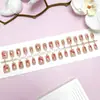 Atacado do Fabricante Pontas para Nail Art, Adesivos de Unha Doces e Elegantes que Realçam a Pele, Conjunto de 30 Peças com Tiras Codificadas, Unhas Usáveis Personalizadas