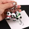 Llavero de Panda Estilo Chino de Resina Artificial Llavero de Bolsa Hecho a Mano DIY Colgante Material para Joyería Accesorios
