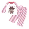 Roupas de Casa para Bebês e Crianças, Pijamas de Manga Longa para Meninas, Finos para Primavera, Tamanhos Médio e Grande, Roupas de Desenho Animado para Meninas Pequenas, Roupas com Ar Condicionado para Usar por Cima
