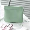 Bolsa de cosméticos con cierre automático, bolsa de almacenamiento portátil con forma de sobre rojo, pequeña, para guardar cables de datos y auriculares.