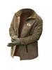 Otoño e Invierno Explosiones Transfronterizo Chaqueta de Solapa Gruesa con Forro Polar para Hombre Abrigo Casual Moderno para Exterior Ropa de Algodón
