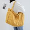 Bolsa de Lona para Mujer 2026 Nueva Moda Estilo Coreano Casual Gran Capacidad Bolsa de Compras Bolso de Hombro Simple Bolso Tote con Correa Ancha
