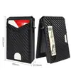 Cartera para Hombre con Ranuras para Múltiples Tarjetas de Empuje Lateral Transfronteriza Fibra de Carbono 80% de Descuento Portatarjetas Plegable Portatarjetas de Aleación de Aluminio Antirrobo