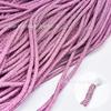 Atacado de fábrica 4/6mm strass de vidro colorido saco interno corda de algodão tubo de perfuração decorações de corda de laço para gola de calça