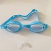 Gafas de natación para niños de montura grande impermeables antivaho HD con tapones para los oídos gafas de natación gafas de buceo gafas para niños y niñas