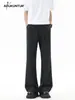 Outono/Inverno 2026 Calça Social Simples Masculina Casual com Caimento Masculina Retrô Americana Preta Micro Flare Calças de Alta Qualidade Tendência