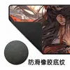 Mouse Pad Grande para Menina Vermelho, Pad de Mesa, Borracha Natural, Base Antiderrapante, Borda com Acabamento de Precisão