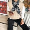 2020 Invierno Calentador de Cuello Moda Estilo ins Pata de Gallo Estilo Coreano Set de Cuello Invierno Cálido Bufanda de Cuello de Punto
