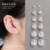 Contas soltas de pérola natural de água doce branco alto, contas em formato de pão cozido roxo, contas nuas ovais meio furadas, estilo para fazer brincos de pérola DIY, colares