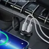 Puerto de carga USB para coche y motocicleta Modificación de encendedor de cigarrillos Cargador de coche invisible Carga súper rápida