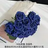 Ramo Artificial con 18 Rosas para Arreglos Florales de Boda, Decoración Floral de Mano, Flores Artificiales para Exportación