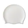 Touca de Natação de Silicone Super Elástico Adulto para Natação ao Ar Livre Confortável e Durável Cobertura de Natação à Prova D'água Proteção de Orelha Touca Antiderrapante