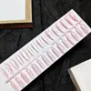 Puntas para Uñas Artísticas Ojo de Gato Anchas de Gota de Agua 3D Tiras Pre-hechas 30 Piezas Uñas Usables de Tamaño Directo de Fábrica Personalización