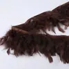 Directo de fábrica pieza de rasgar fuego tela de plumas accesorios hechos a mano diy ropa falda plumas decorativas venta al por mayor