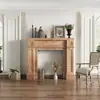Mueble de chimenea vintage estilo francés, soporte de chimenea minimalista estilo americano, mueble de chimenea decorativo para entrada de sala de estar de casa de huéspedes