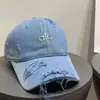 Gorra de Béisbol Lavada con Efecto Desgastado de Gran Circunferencia de Cabeza para Mujer, Protección Solar Primavera y Verano, Versátil, Adelgazante, Gorra de Pico Bloqueadora del Sol