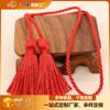 Lugar de fábrica 54cm borla doble vertical borla de poliéster panícula cortina cuerda para atar borla larga joyería para la oreja colgante