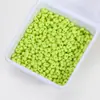 Contas de Acrílico Coloridas Sólidas em Formato de Amendoim 4*6mm Contas Soltas para Joias Artesanais DIY Correntes de Celular Colares Acessórios de Miçangas
