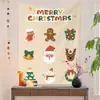 Tecido de Fundo de Natal Novo 2022 ins Decoração de Casa Transfronteiriça Tecido para Pendurar na Parede de Fundo de Árvore de Natal Tapeçaria da Amazon