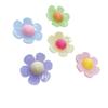 Cor Rosa Brilhante Flor Fofa Brilhante DIY Acessórios de Acrílico Adorno de Cabeça Grampo de Cabelo Cola Creme Capa de Celular Copo de Água Geladeira