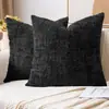 Funda de Almohada Personalizada Cáñamo Cruzado Aguja Gruesa Bambú Chenilla Moderna Simple Cojín de Sofá Mesita de Noche Amazon Transfronterizo