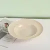 Platos soperos creativos de plástico cepillado estilo europeo, adecuados para uso doméstico, restaurantes y hoteles; ideal para servir pasta, platos de estilo occidental, fruta y ensaladas