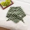 Nuevo Chal a Cuadros Otoño e Invierno Ropa Exterior para Mujer Bufanda Triangular Estilo Coreano Versátil Tejido de Lana Calentador de Cuello Bufanda de Cuello Cruzado Venta al por Mayor