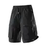 Shorts de Trabajo Casuales de Moda de Verano para Hombre, Pantalones de Cinco Puntos de Color Sólido Holgados, Shorts de Playa Transpirables de Secado Rápido para Hombre