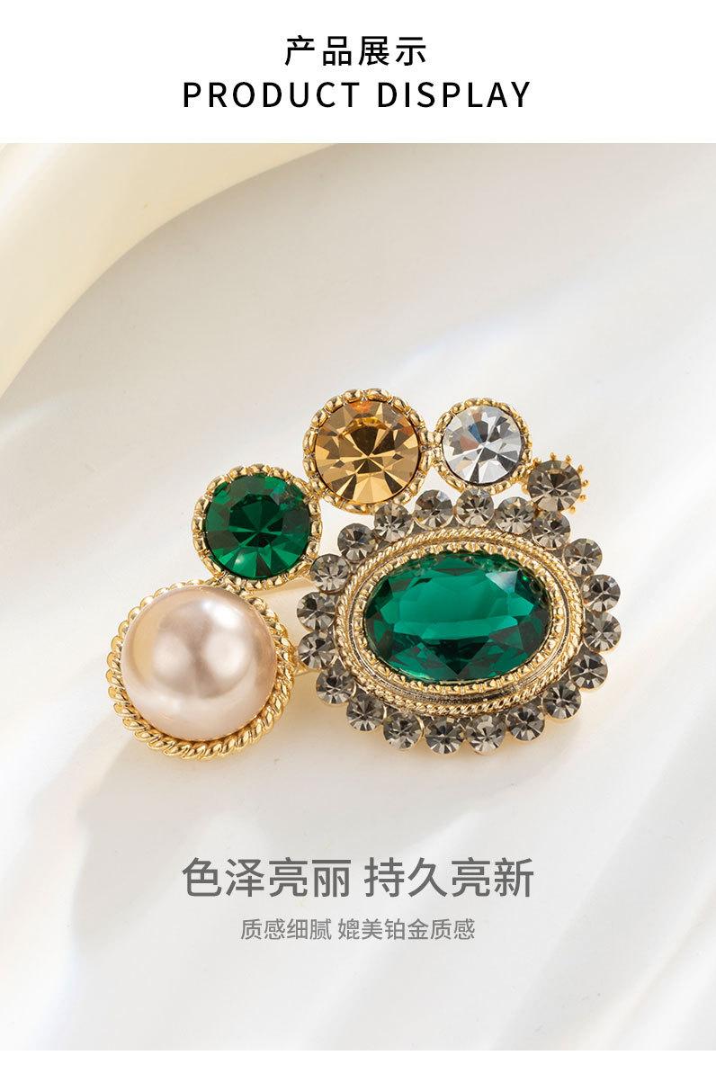 复古英伦风几何形胸针时尚优雅高级感个性胸花新品潮款