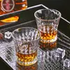 Copo de Uísque Criativo Copo de Água de Vidro Transparente Copo para Vinho Estrangeiro Copo de Cerveja Caneca para Leite e Café da Manhã