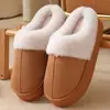 Nuevas Zapatillas de Algodón Cálido Antideslizantes de Suela Gruesa Melaard para Mujer de Otoño e Invierno Zapatillas de Felpa de Algodón Zapatillas de Hogar de Invierno para Interior Zapatillas de Pareja